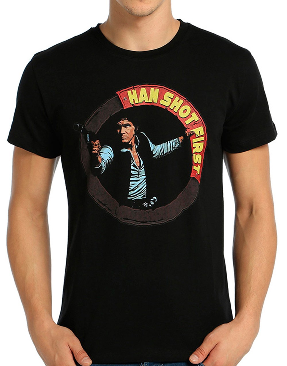 Siyah Erkek Star Wars Baskili T Shirt 6yam11476lk999 Koton