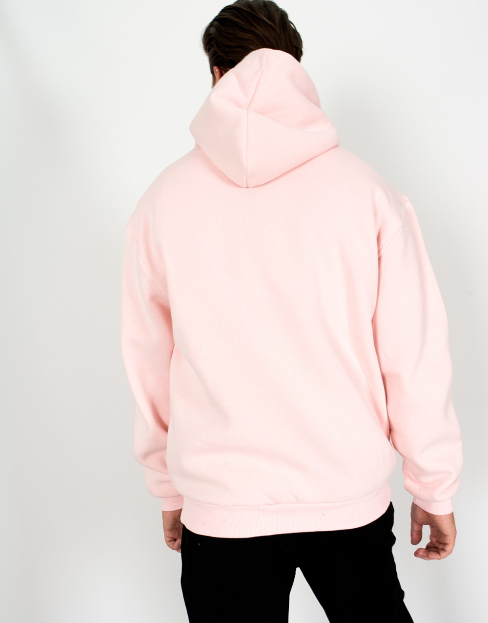 Erkek Kanguru Cep Basic Sweatshirt Pembe Mylife Moda Senin Hayatin Senin Tarzin