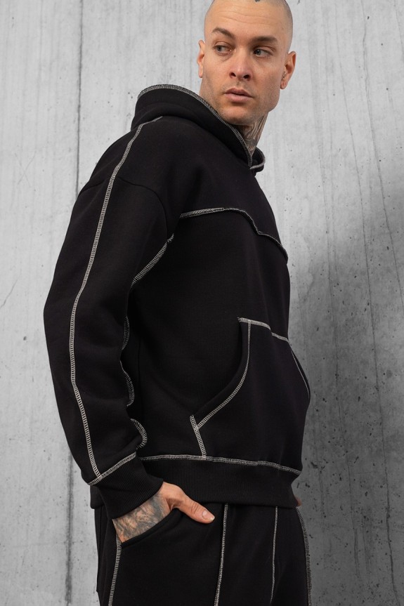 Ters Dikiş Erkek Hoodie US3997SY - Aksesuarix - Türkiye´nin En