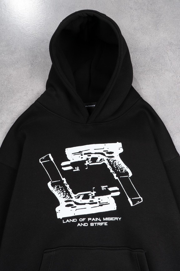Land Of Pain Oversize Erkek Hoodie - Aksesuarix - Türkiye´nin En