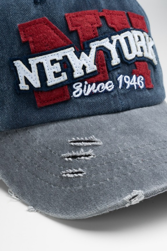 Acid Wash Lacivert New York NY Şapka - Aksesuarix - Türkiye´nin En